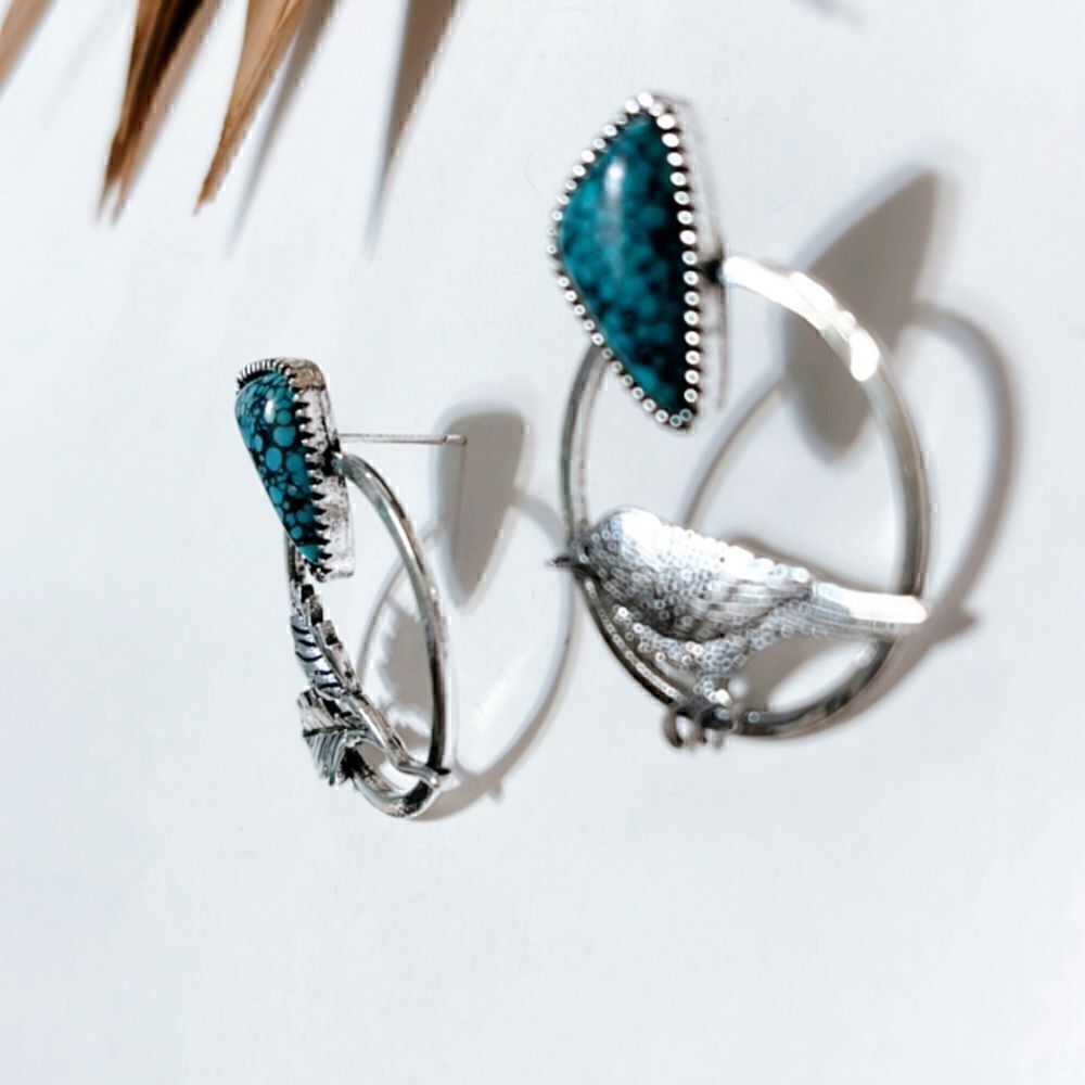 Bird earrings  S251 - Picture 2 of 4